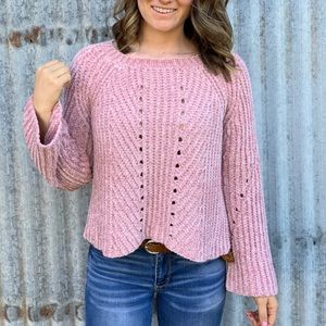 Crop Chenille Sweater